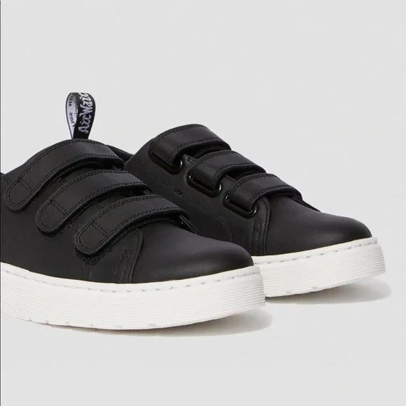 Dr. Martens Black Dante Strap Sneakers - Picture 2 of 13